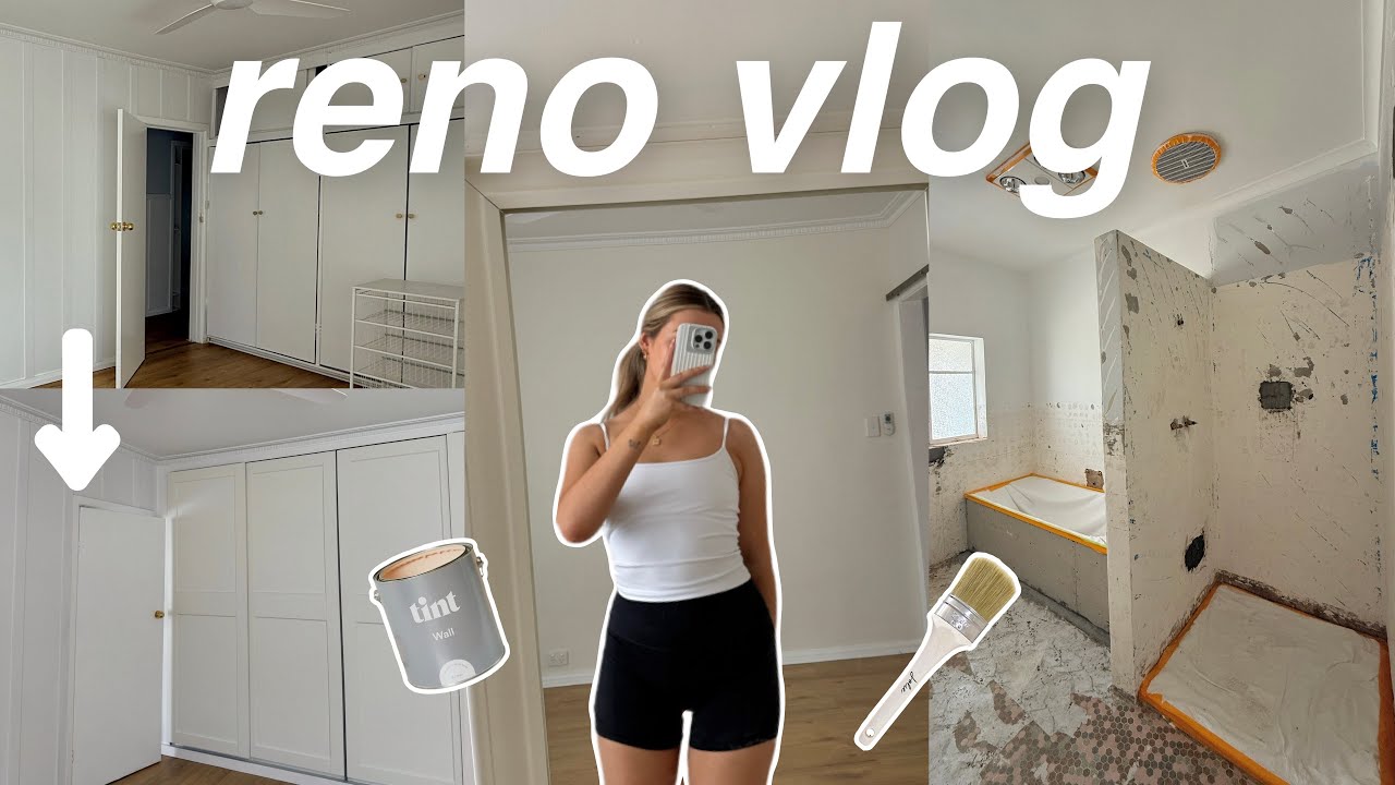 renovating our first home!!🏡building our wardrobe, painting, bathroom prep *home vlog*