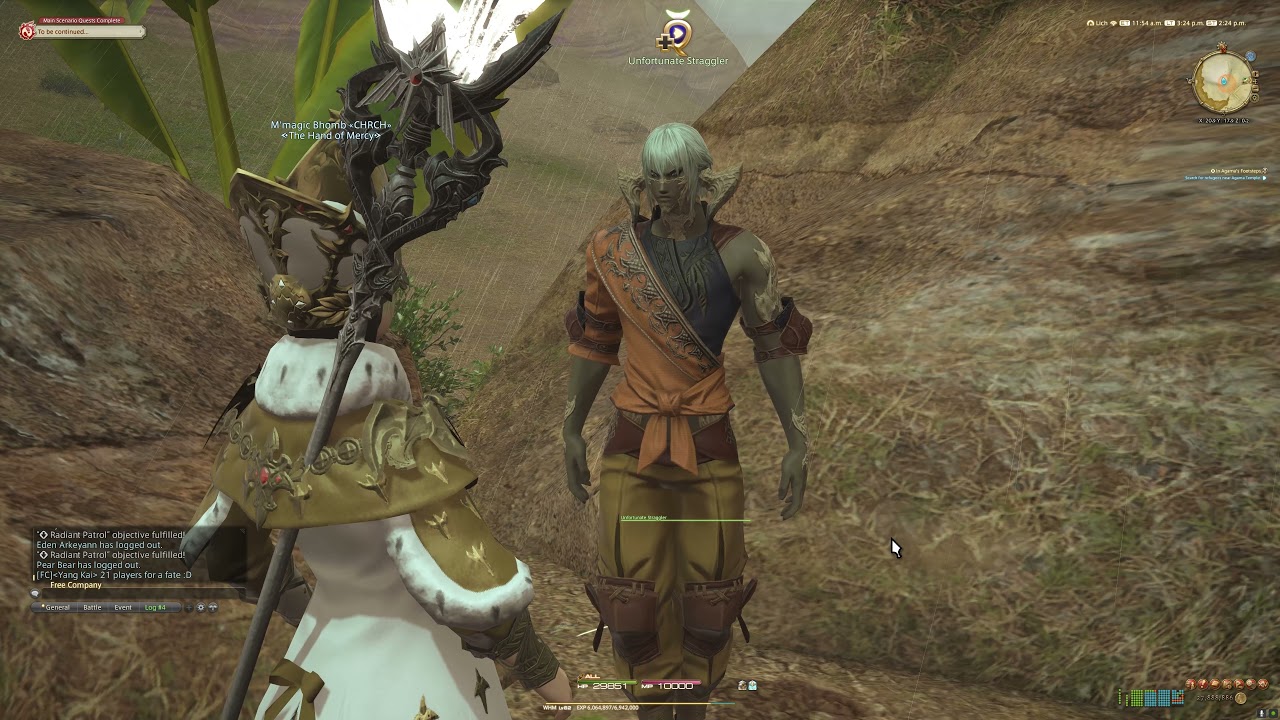 [FFXIV] " In Agama's Footsteps" + "Radiant Patrol" quests - Unlock Flying (Thavnair) full cutscenes