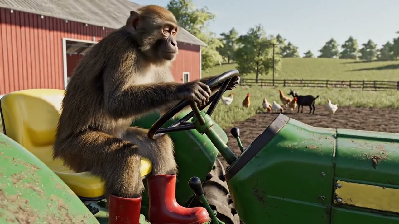 A Day in the Countryside | Smart Monkey builds his own farm 