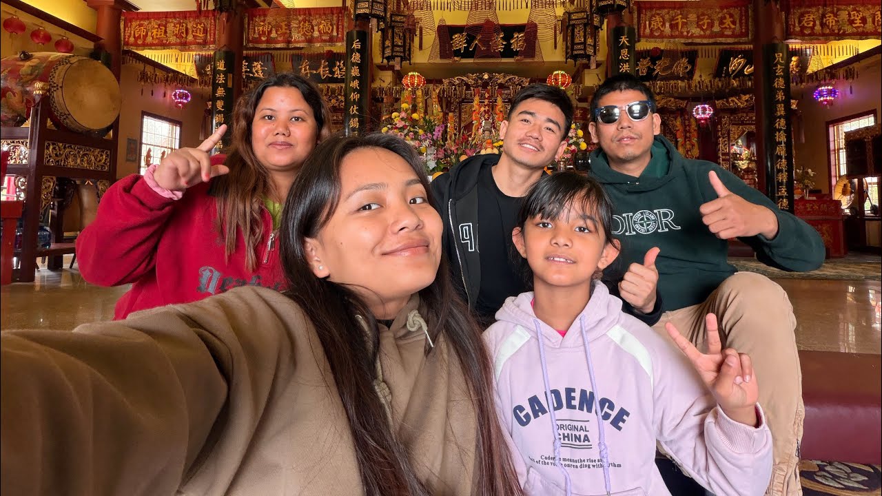 China temple maa ni ghumera aaiyo |Sajan Vlog| Austin🇺🇸🇳🇵