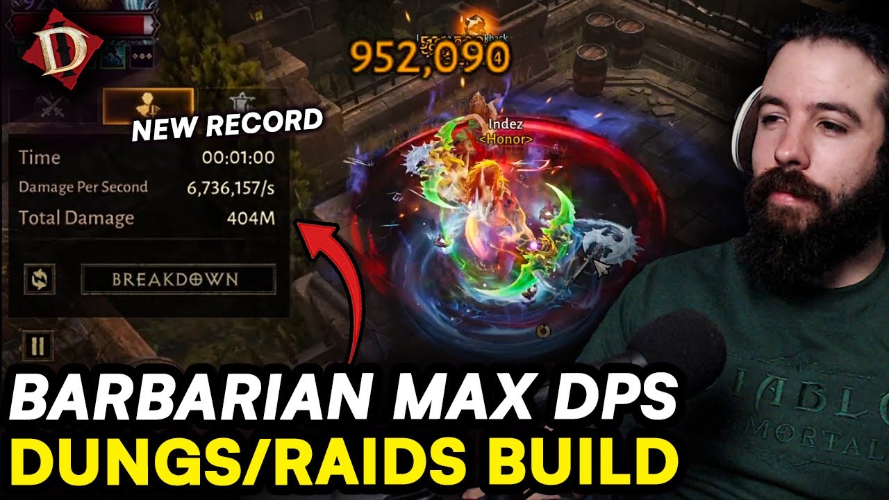 This Barbarian Build Broke My DPS Record! 2026 META for Dungeons & Raids in Diablo Immortal