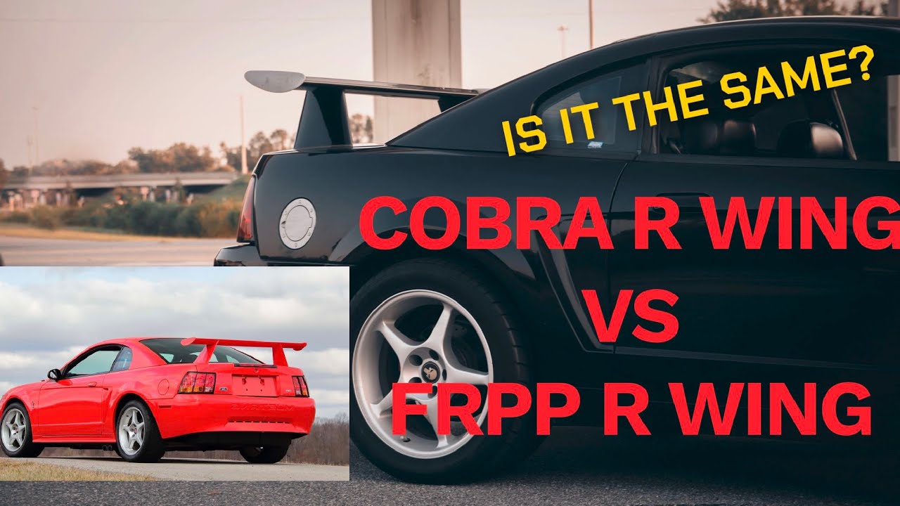 Rare Cobra R wing vs ford racing performance parts wing.