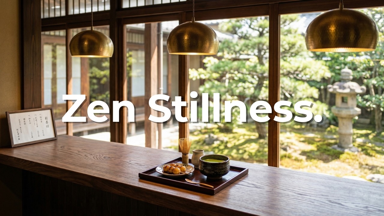 【Zen Focus】 Zen Stillness. 🍵 Traditional Piano & Guitar for Mindful Deep Work
