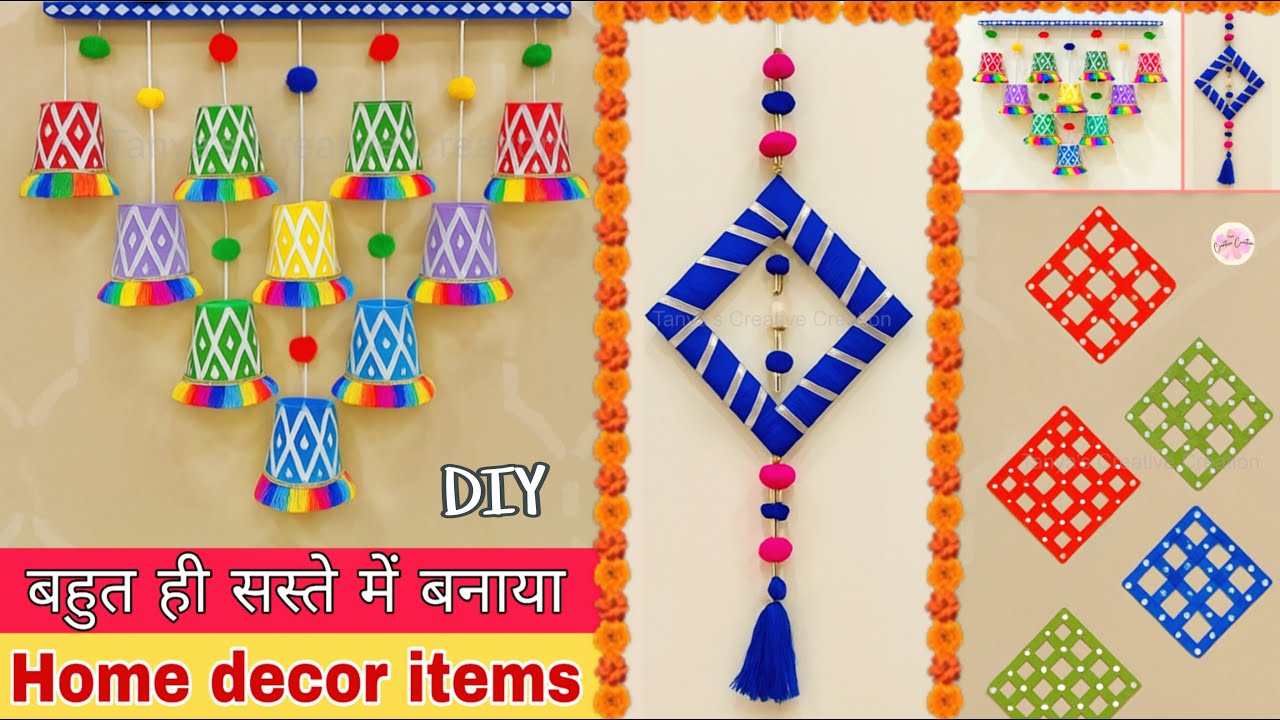 DIY home decorating ideas for festival | Beautiful and easy diwali decoration ideas
