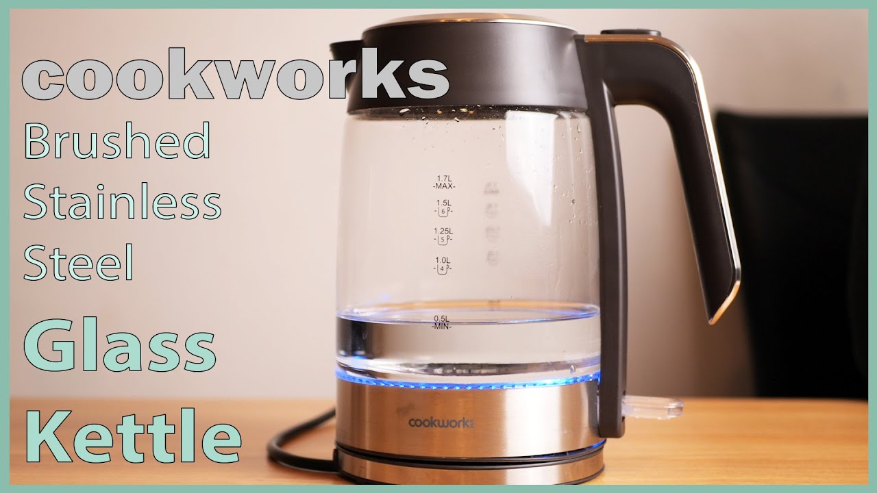 Cookworks illuminating Brushed Stainless Steel Glass Kettle Review