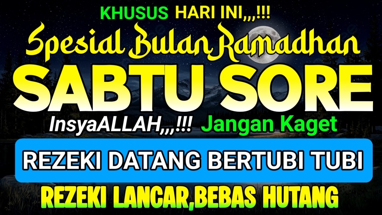 Putar Dzikir Ini,,,! DZIKIR MUSTAJAB PEMBUKA PINTU REZEKI, INSYAALLAH REZEKI MENGALIR DERAS...!