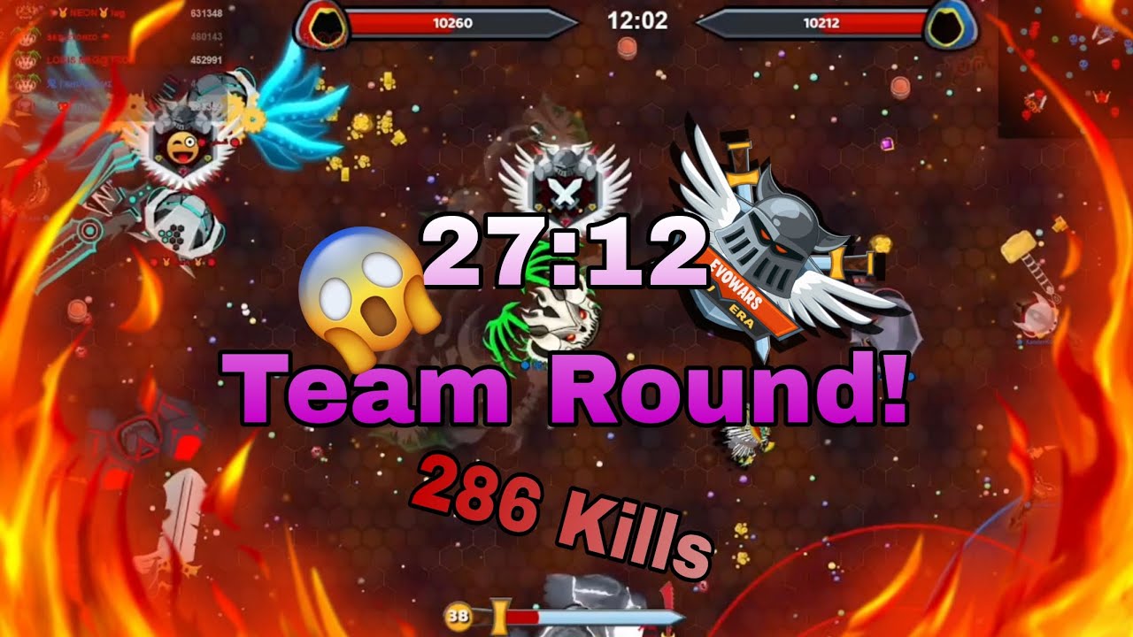 Evowars.io Teams. We got an big long round that gave us over 250+ Kills!!