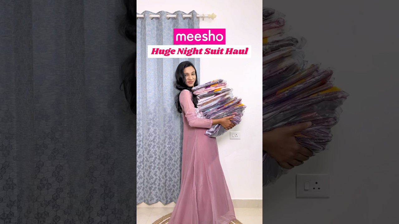 Night dress from Meesho 😍 Meesho night suit 🛍️ #nightdress #nightsuit #meesho #onlineshopping