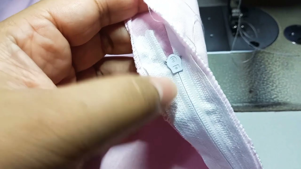 Como coloco ziper na capa de travesseiro