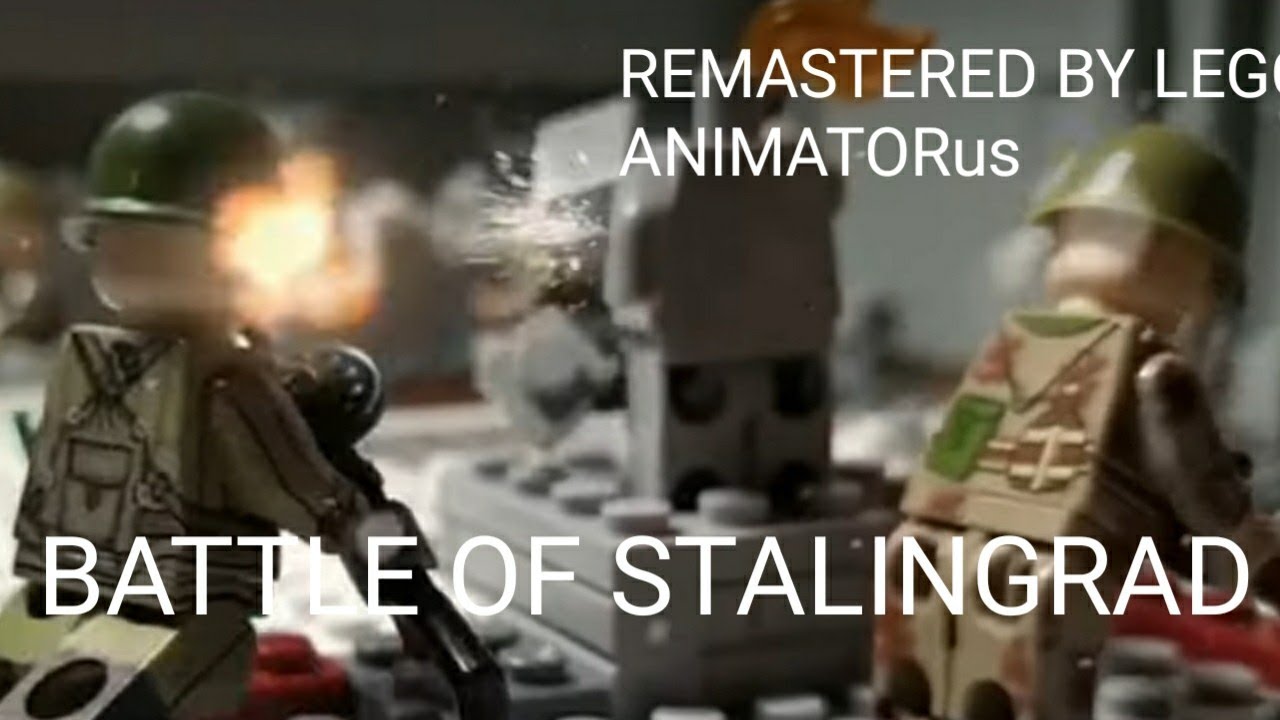 Lego WW2 Stop motion animation. Battle of Stalingrad. Full version. Remaster LEGO ANIMATORus