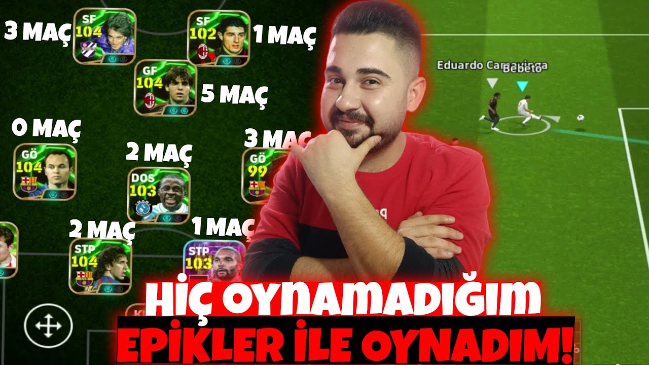 HİÇ OYNAMADIĞIM EPİKLER ile OYNADIM! 🔥 BU NASIL TAKIM BÖYLE! 😂 eFootball Mobile 2025