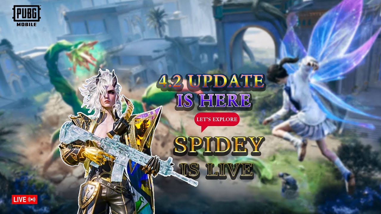 LIVE 🔴  4.2 Update is here l Let's Boom Baam l PUBG Mobile / BGMI l  Spidey Is Live