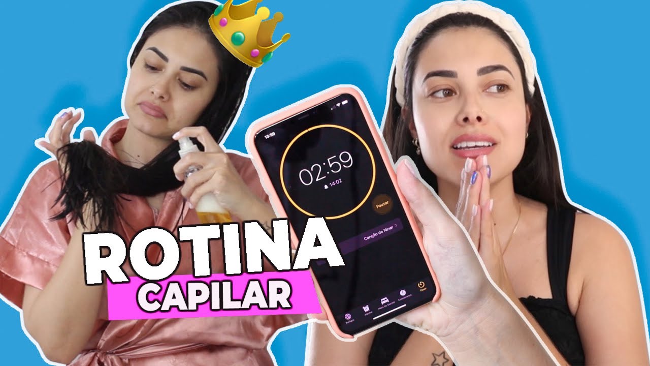MINHA ROTINA CAPILAR | Mostrei tudo o que fiz em um dia!