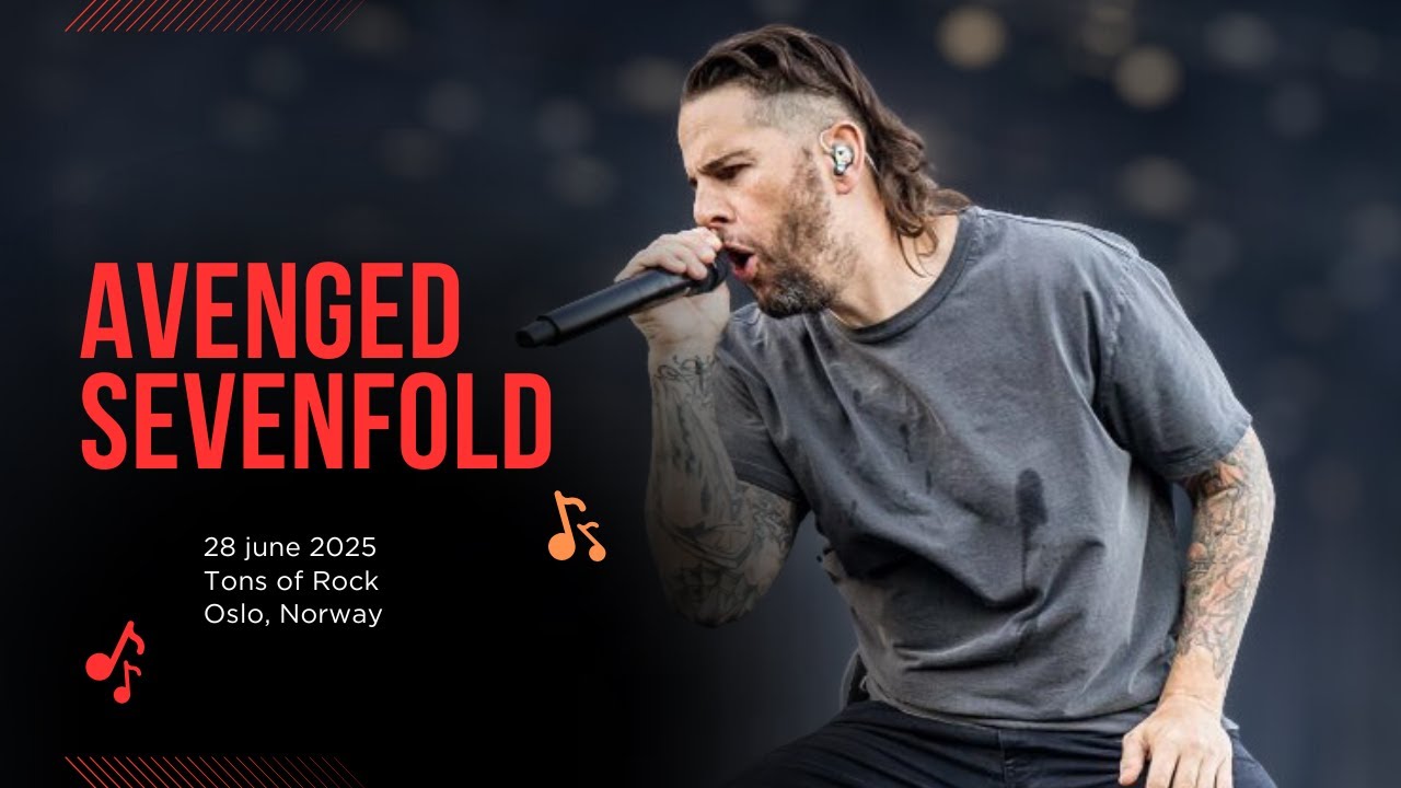 Avenged Sevenfold. Концерт на фестивале Tons of Rock, Норвегия. 28 июня 2025