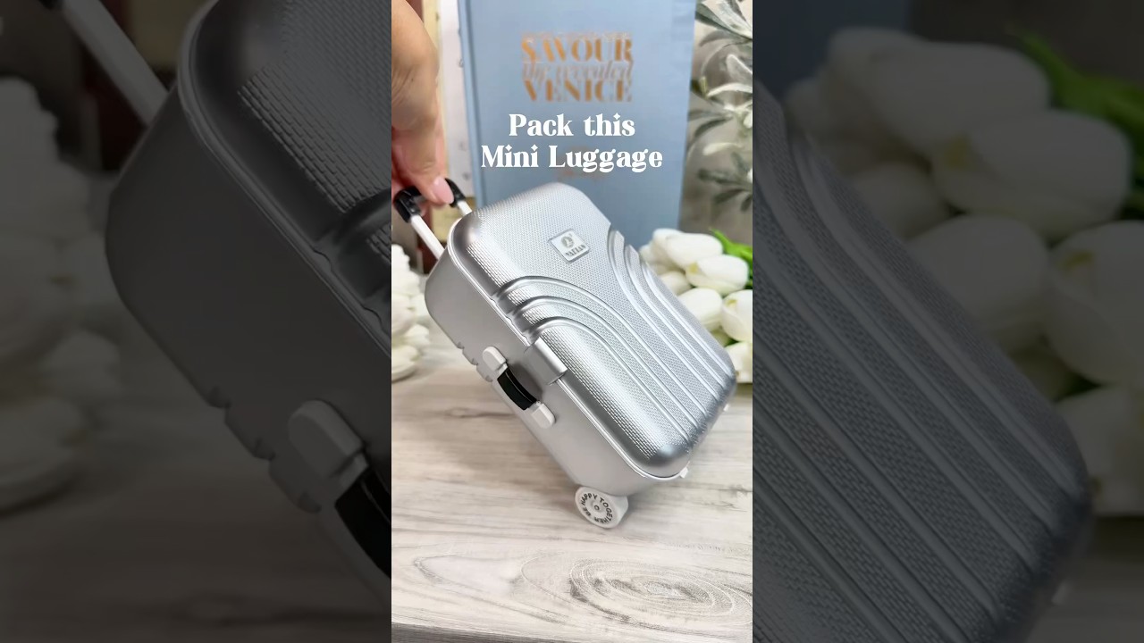 Pack this mini luggage. 