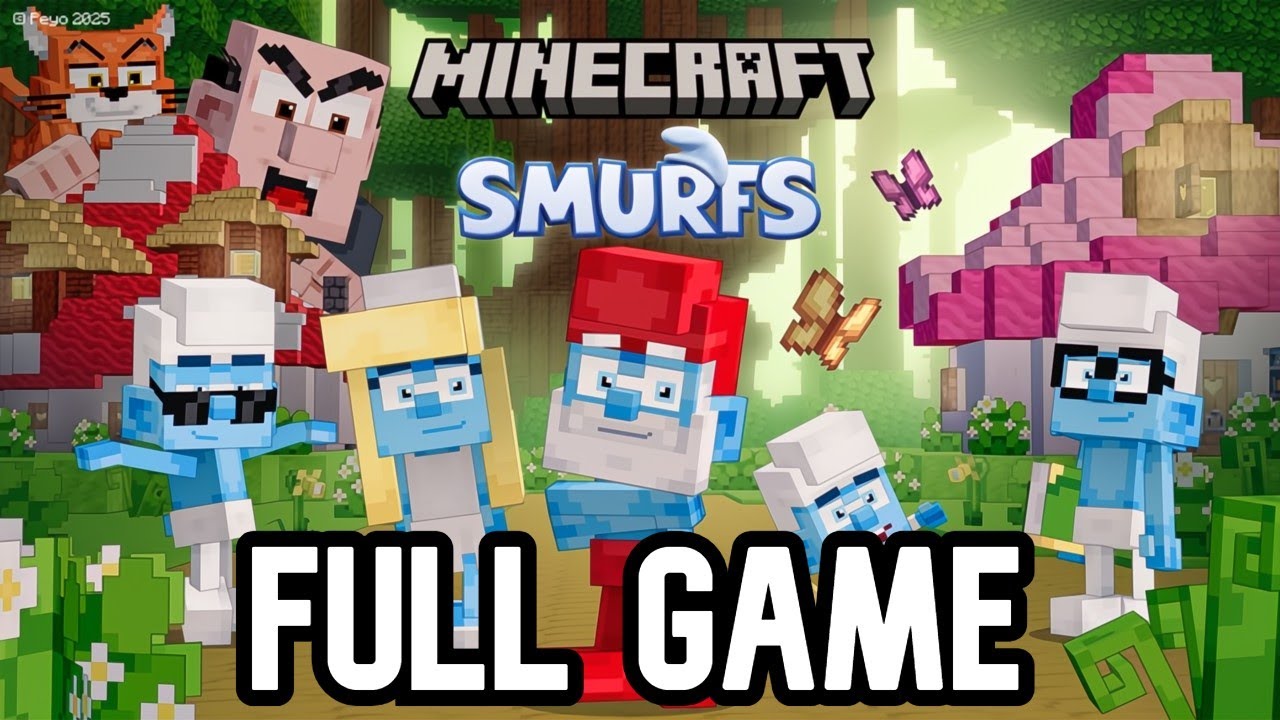 Minecraft: Smurfs DLC - Full Gameplay Playthrough (Full Game)