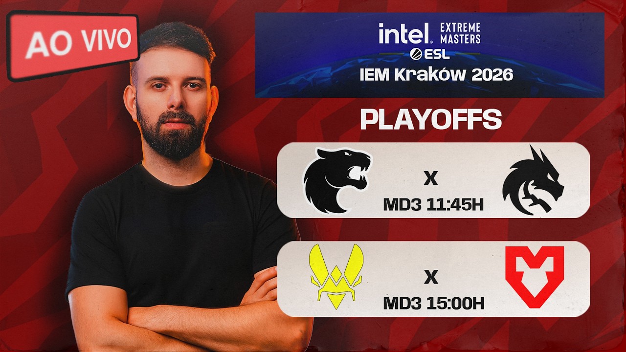 LIVE: FURIA vs Spirit - IEM Krakow 2026 - Seja MEMBRO p/o !SORTEIO - !LIVEPIX