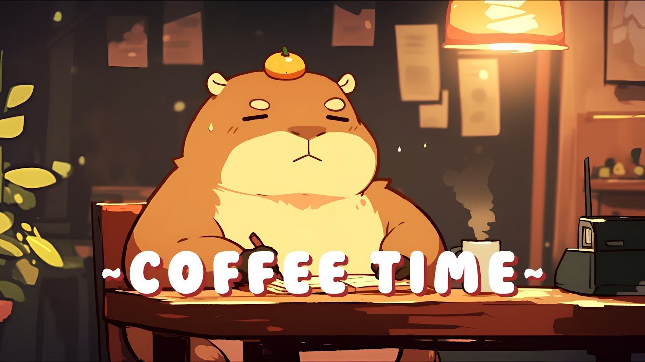 [1 Hour] Capybara Music Channel - Cozy Lofi Hip Hop Mix ~ Peaceful Moments ~ 🦫 ✨ 🌙 | Non Stop Music