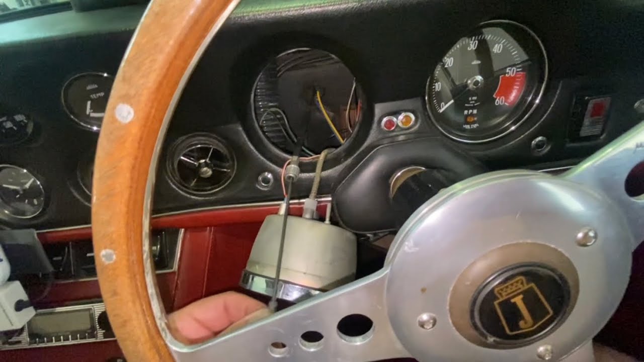Jensen Interceptor Installing Our Brantz Trip Meter. Speedo Cable and Speedometer Views.