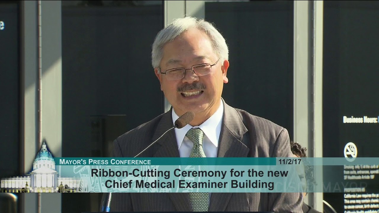 Mayor Lee unveils the new Chief Medical Examiner Building
