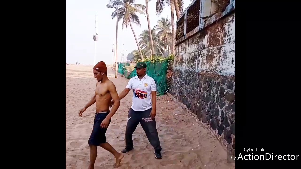 Mumbai Juhu Beach Gymnastics by Raju Sir Black belt