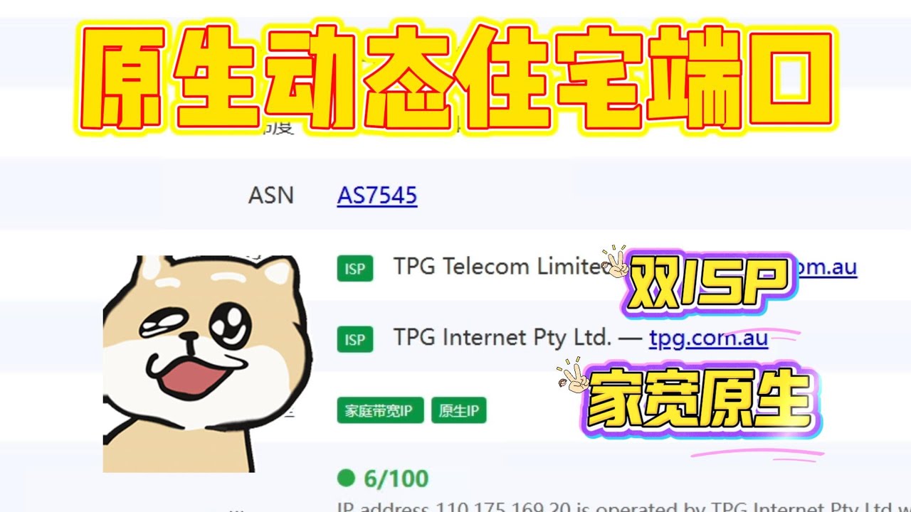 超详细原生动态住宅端口搭建流程！提取测试结果在最后！