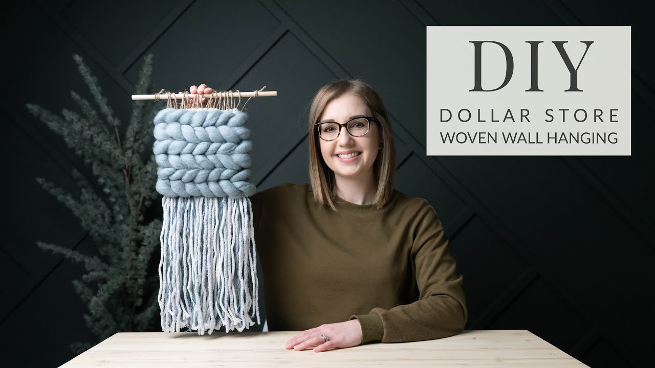 DIY Dollar Store Woven Wall Hanging