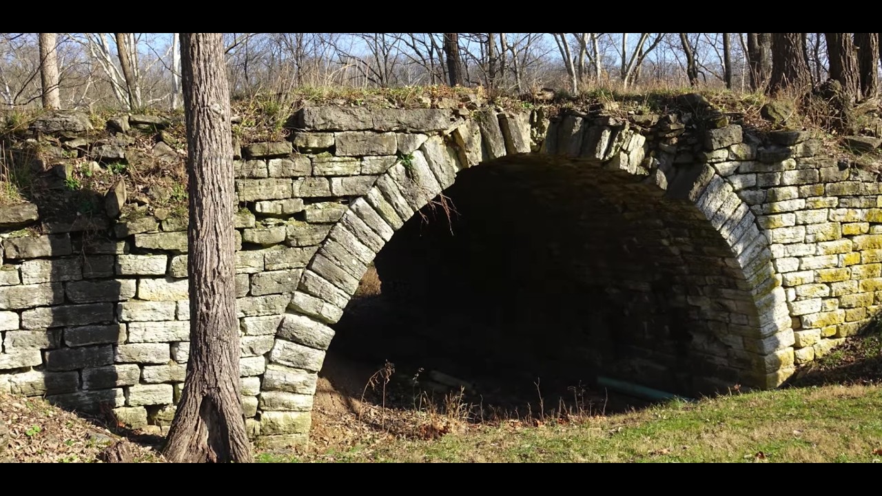 Where, When & Why Was This Built? The Abandoned Stone Arch Railroad Culvert, Guilford, Indiana