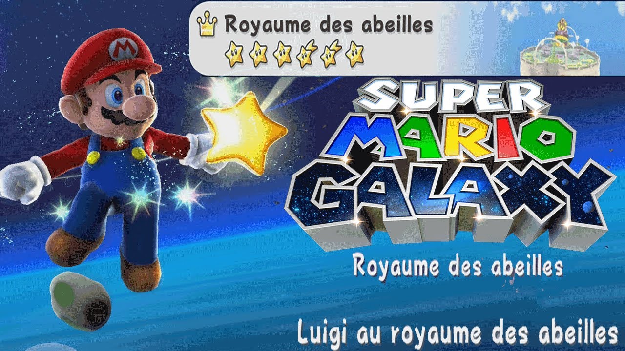 Super Mario Galaxy :L'étoiles 6-Niveau Royaume des abeilles: Luigi au royaume des abeilles