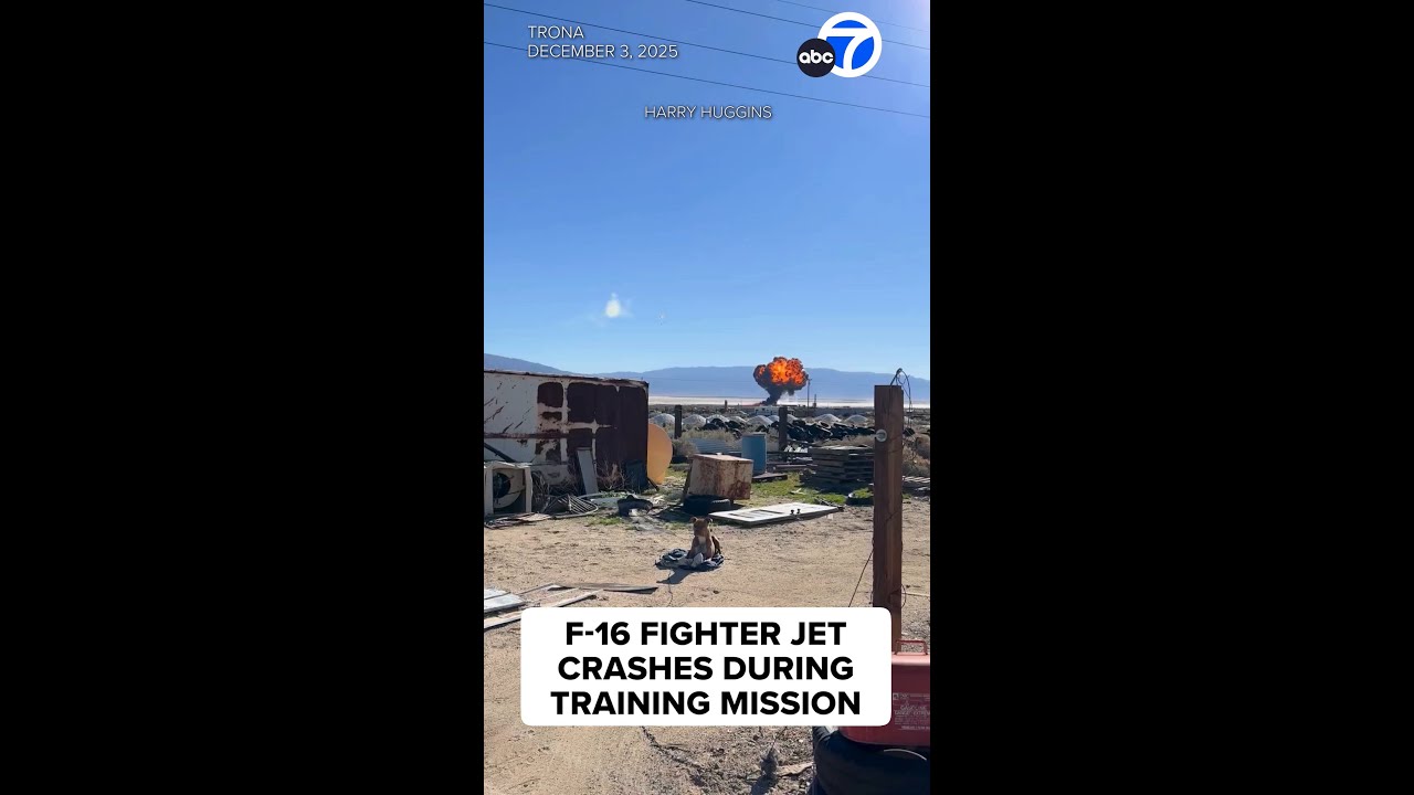 F-16 fighter jet crashes during training mission