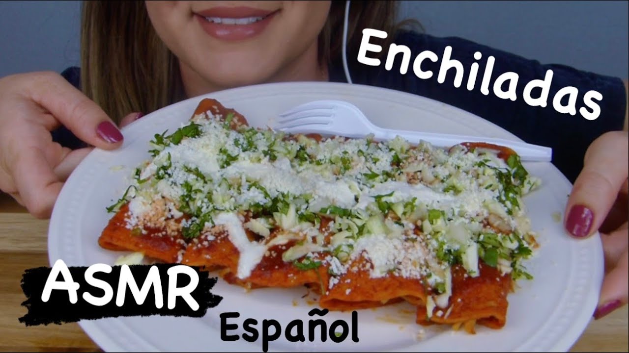 ASMR Español | Comiendo Enchiladas | ComerConJas91