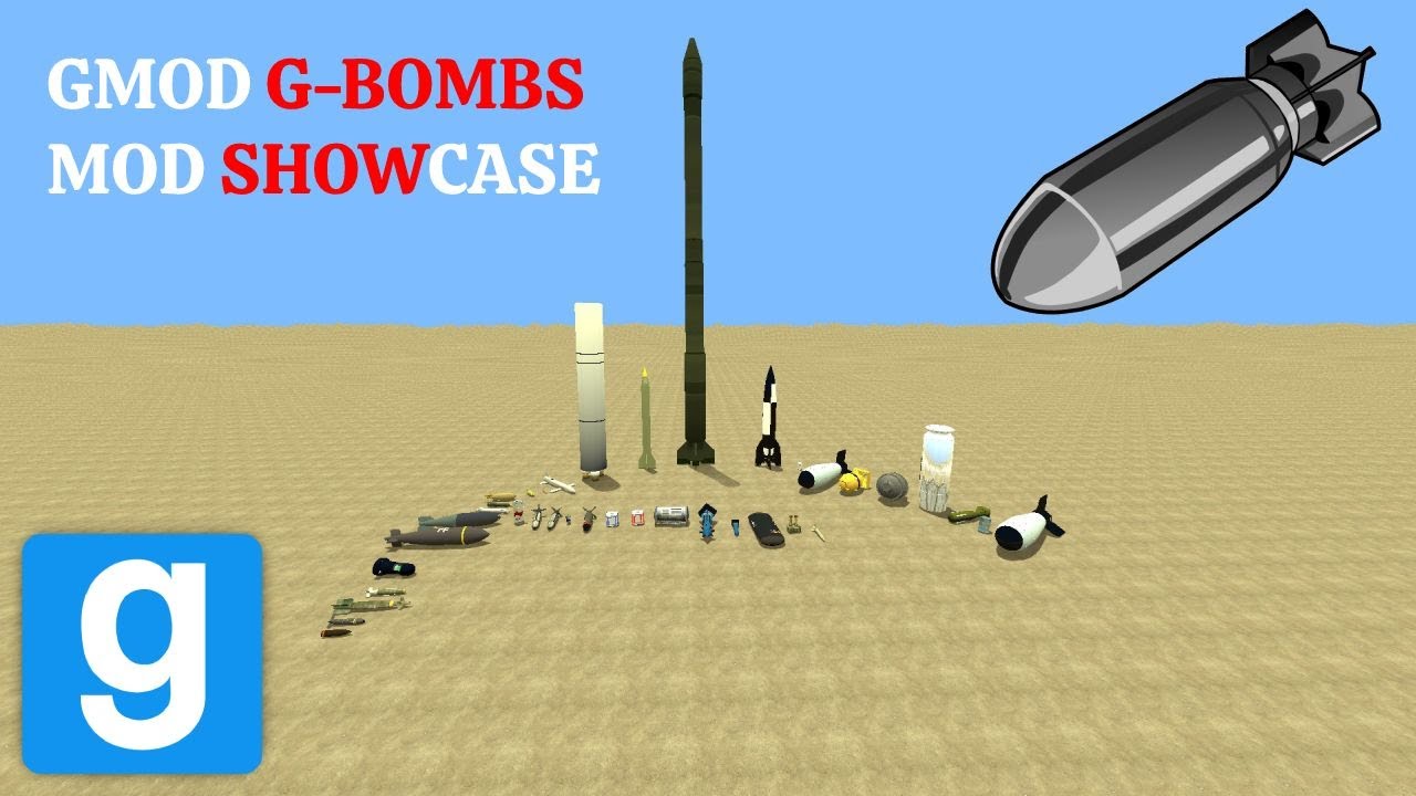 (Gmod) Демонстрация мода G-Bombs (часть 1)
