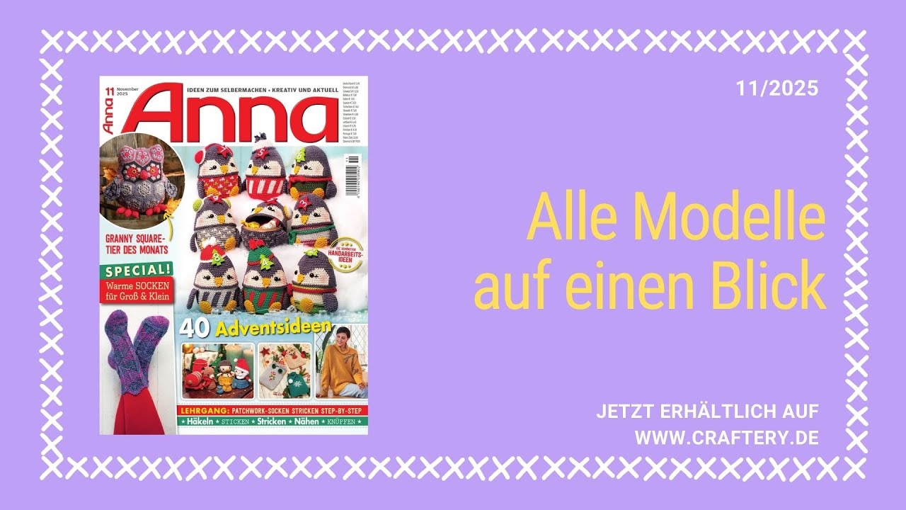Zeitschrift ANNA 11/25 - Alle Modelle auf einen Blick