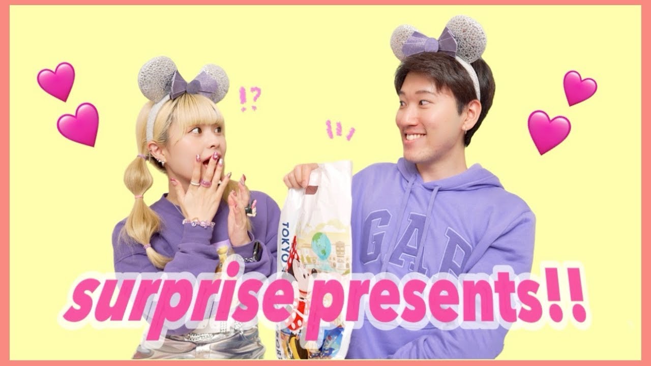 【サプライズ】ディズニーでお互いに1万円分プレゼント交換したら最後に奇跡起きました💖