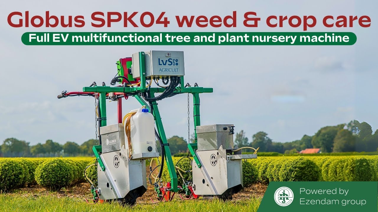 Globus SPK04: Full EV Double wheel tool carrier for sustainable crop care and optimal weed control