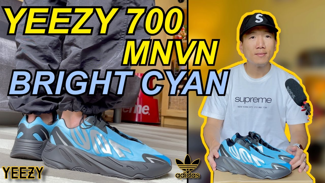 目前為止最划算的【 YEEZY 700 MNVN BRIGHT CYAN 天空藍 】球鞋開箱 Review | Sizing 尺寸建議 | 再售評論 Resell | 老嗨B | 椰子 椰子鞋 肯爺
