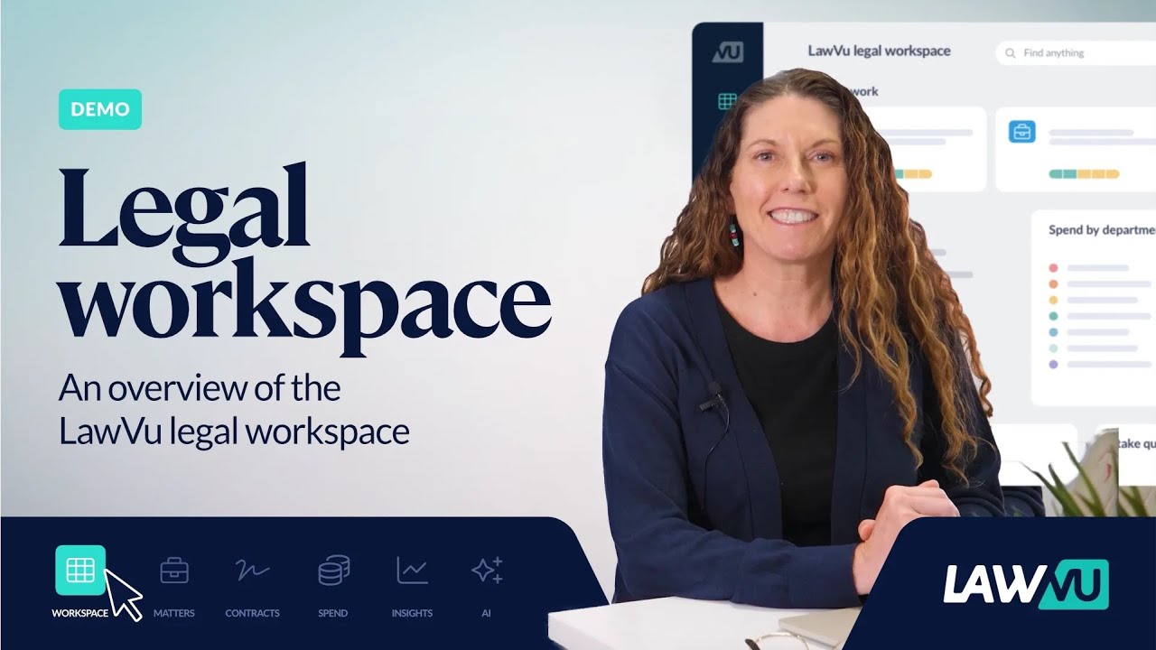 Demo - the LawVu legal workspace overview.