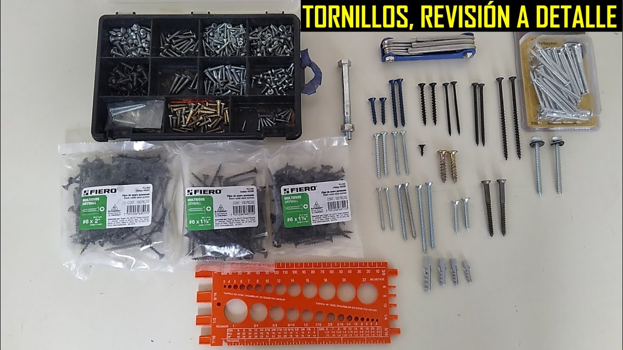 TIPOS DE TORNILLOS | CARPINTERÍA Y OTROS