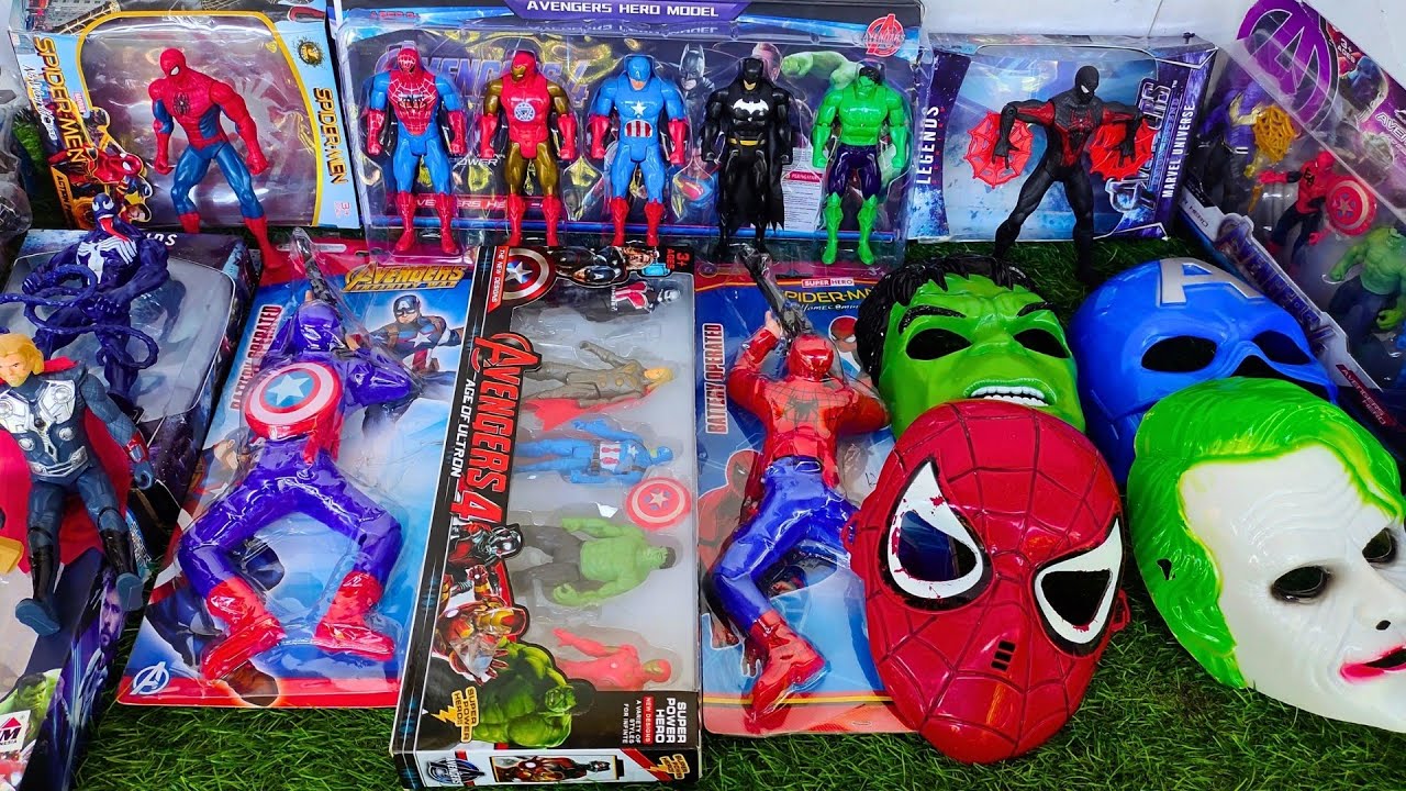 AVENGERS TOYS/Action Figures/Unboxing/Cheap Price/Ironman,Hulk,Thor,Pesawat Zombie,Spiderman/Toys