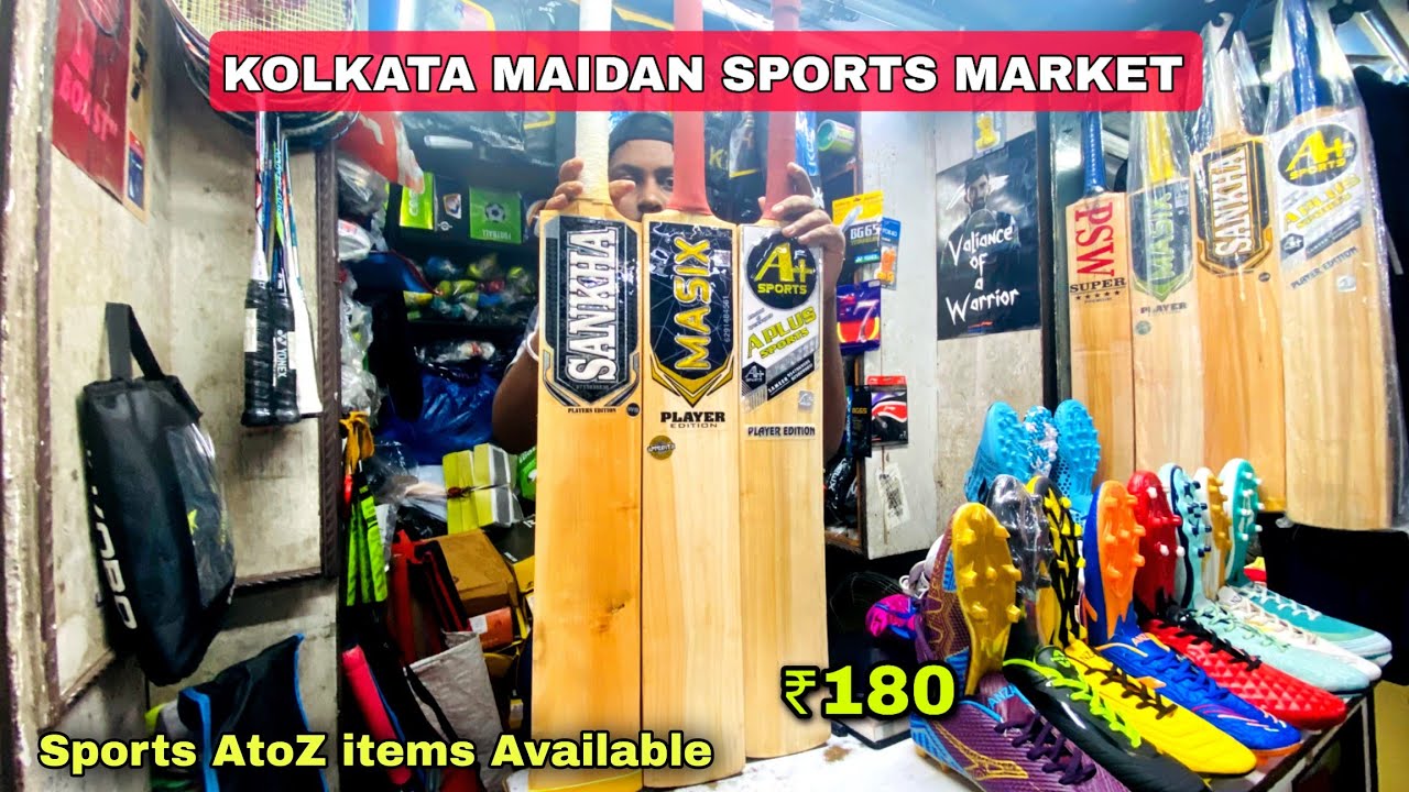 KOLKATA MAIDAN SPORTS MARKET || Sports a-z item's available with || 50% OFF | just ₹180||Esplanade