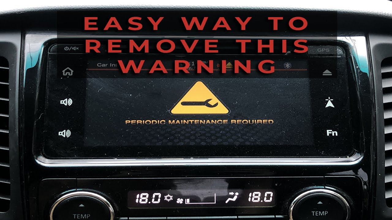 HOW TO REMOVE: MITSUBISHI MONTERO SPORT/PAJERO SPORT PERIODIC MAINTENANCE WARNING