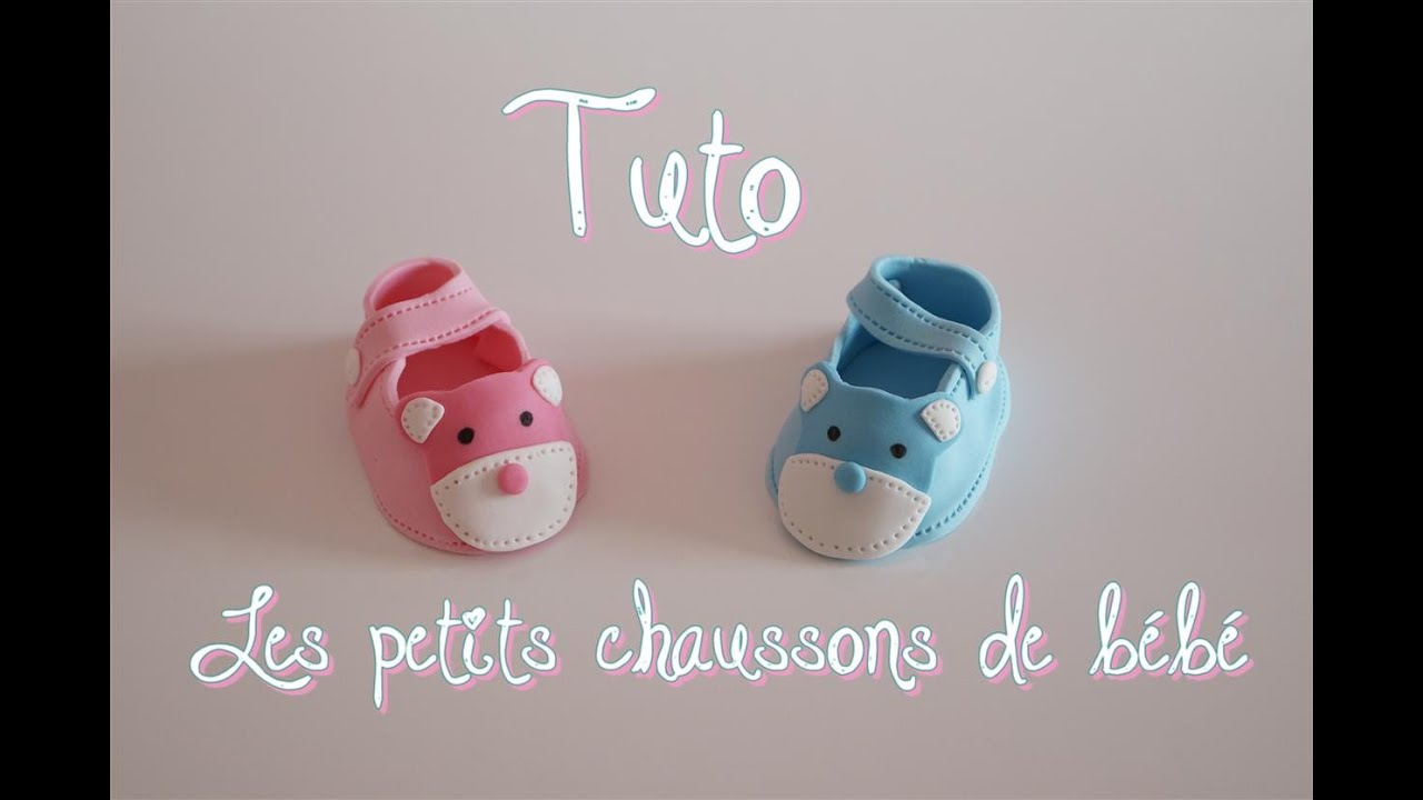Modelage chausson de bébé en pâte à sucre | Cake design