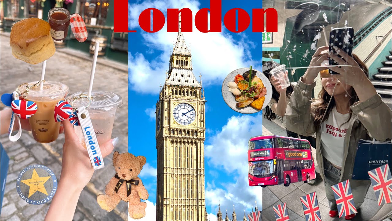 【London Vlog🇬🇧】定番スポットから美術館•グルメなど🫖憧れの初ヨーロッパを満喫した3日間🧸❤️