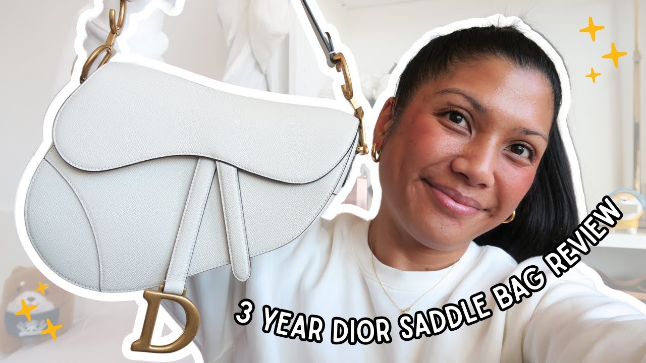 3-летний обзор моей сумки Dior Saddle Bag из зернистой телячьей кожи цвета латте! ... Люблю ли я ...