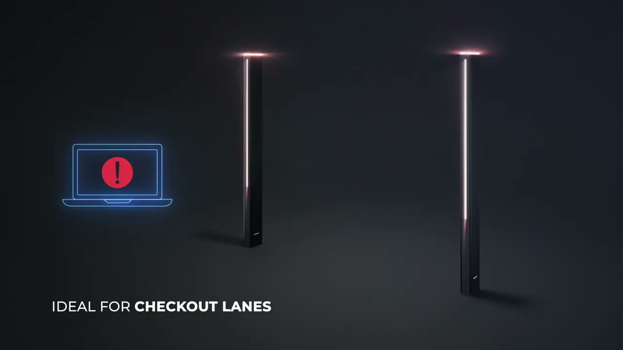 Shopguard Pillar, RF TRX EAS antenna, electronic article surveillance