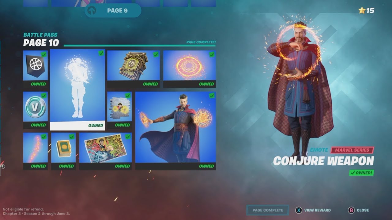 How to Unlock Conjure Weapon Emote in Fortnite | Battle Pass Rewards Page 10