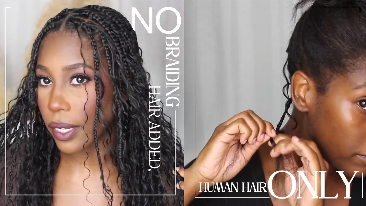 So Cute! No Braiding Hair Added, Human Hair ONLY | Eayonhair