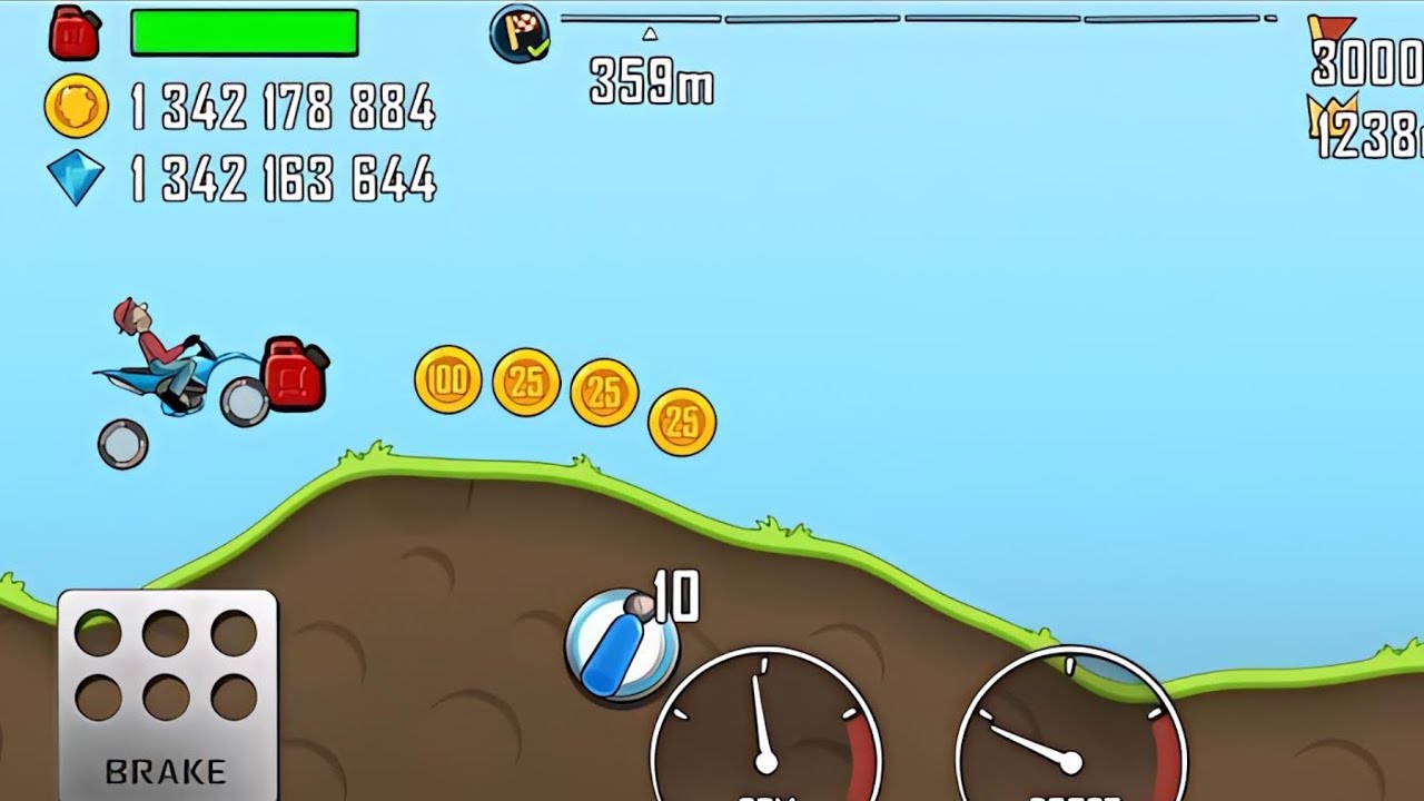 Hill climb racing 🐎 - bike stunt 😲 video (2026) new video 📸||