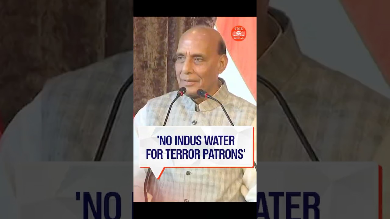 Rajnath Singh slams Pakistan; vows India will not let Sindhu waters reach patrons of terror