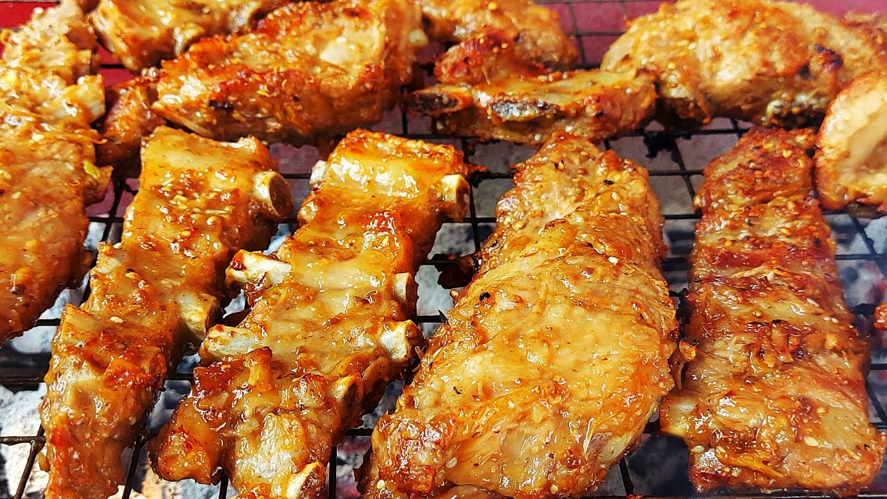 ซี่โครงหมูย่าง วิธีหมักซีโครงให้นุ่มฉ่ำ หอมเครื่อง กระดุกร่อน  ไม่เหนียว สูตรทำขายของพ่อค้ามาเอง